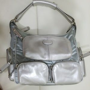 Tod's Silver Handbag Tote